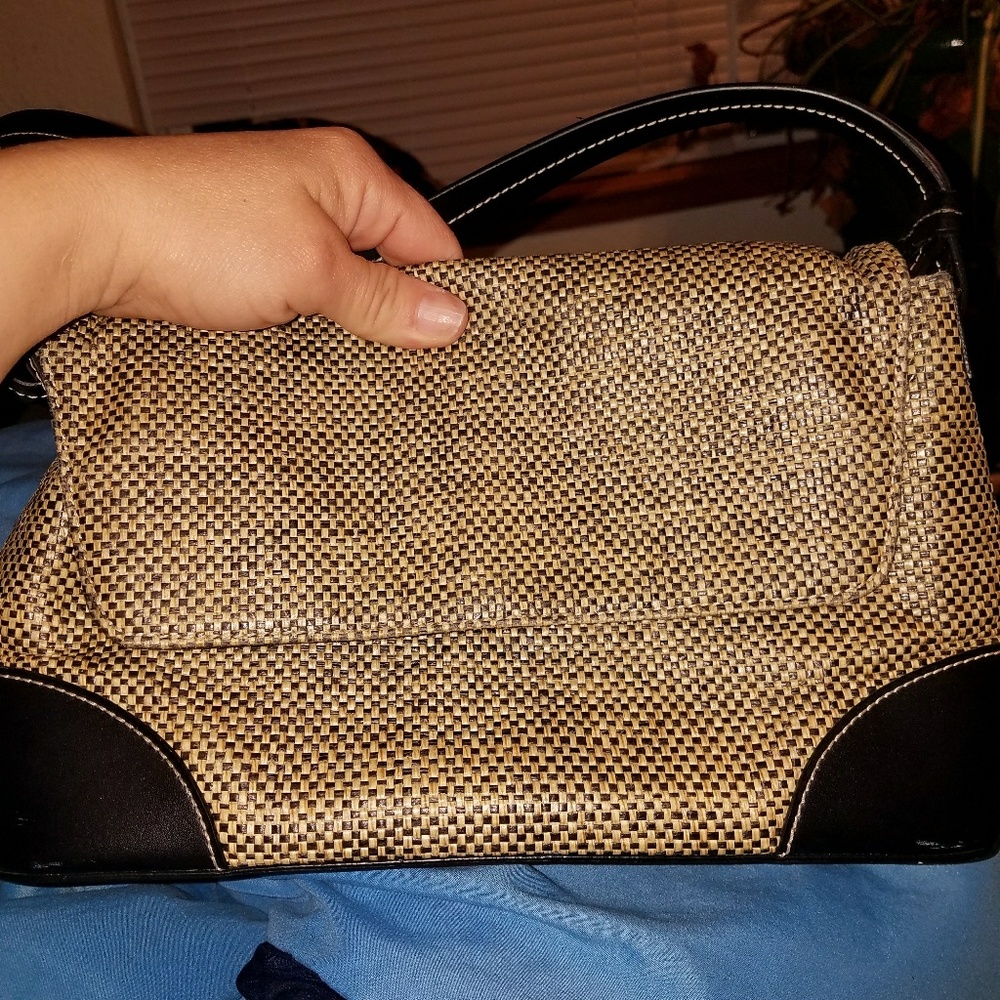 Natural leather and  wicker Kenneth Cole Reaction.